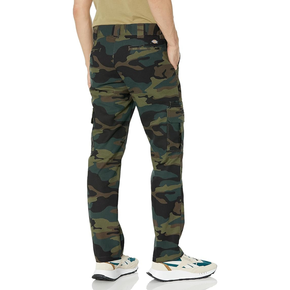 Dickies Men's Slim Fit Straight Leg Cargo Pants, Hunter Green Camo, 34W x 34L - Picture 3 of 12